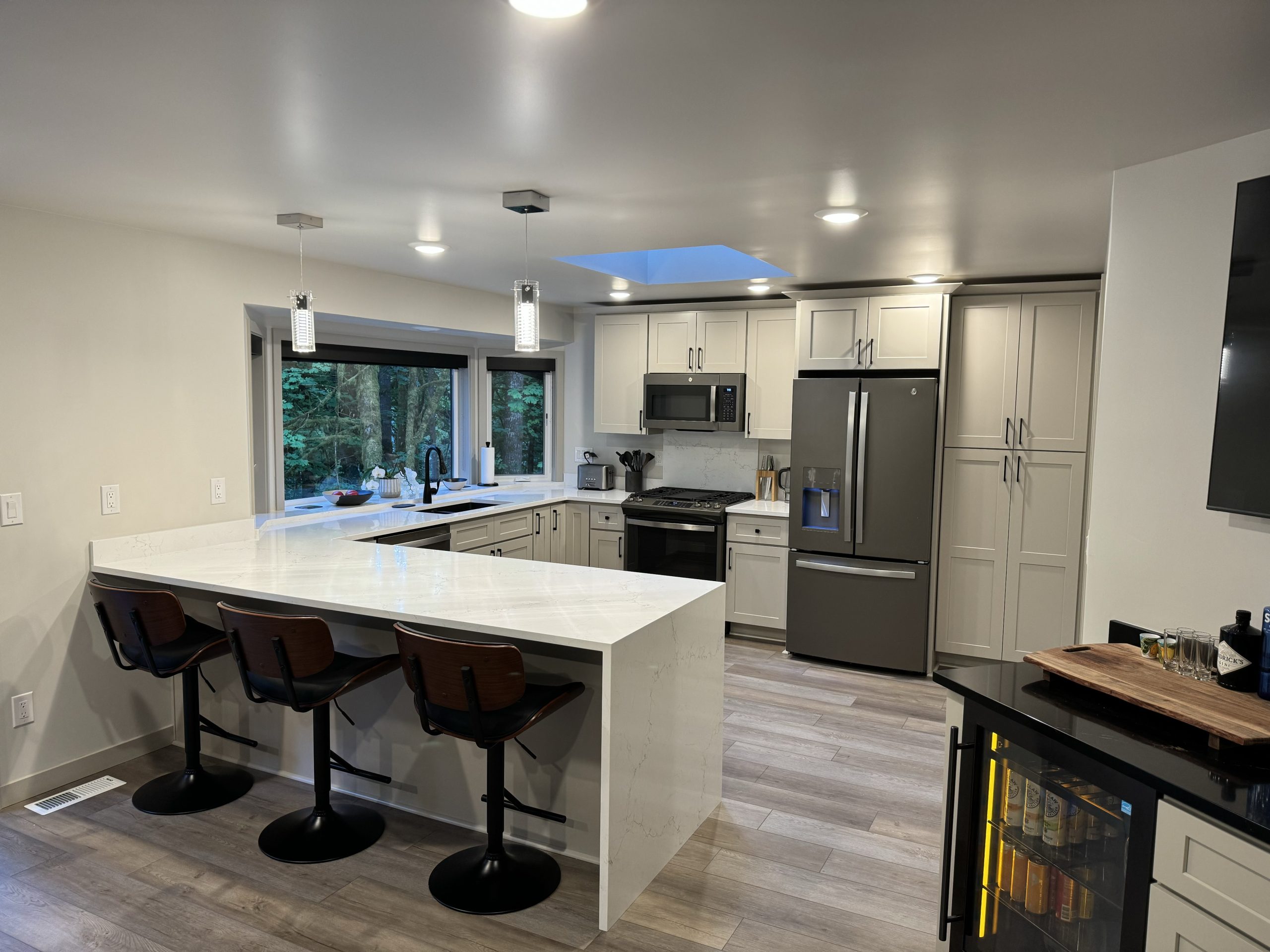 Shaker Sand project from 10 day kitchen remodel in Lacey, Washington