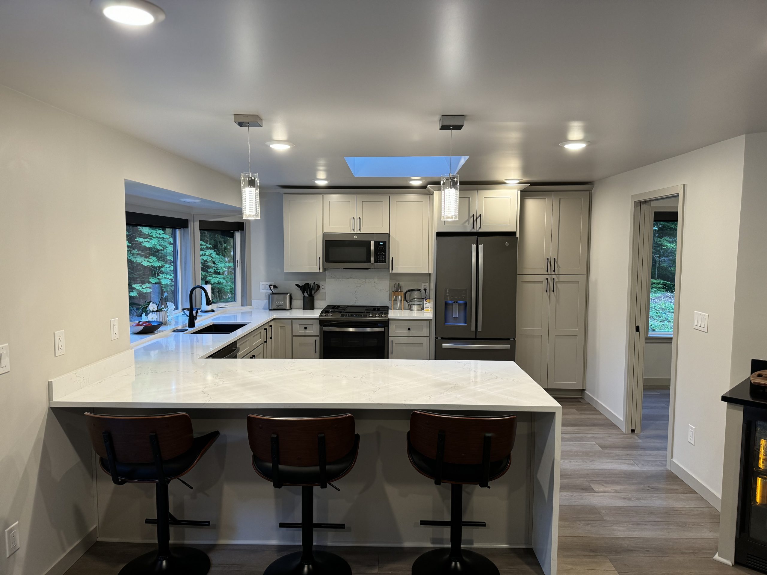 Shaker Sand project from 10 day kitchen remodel in Lacey, Washington