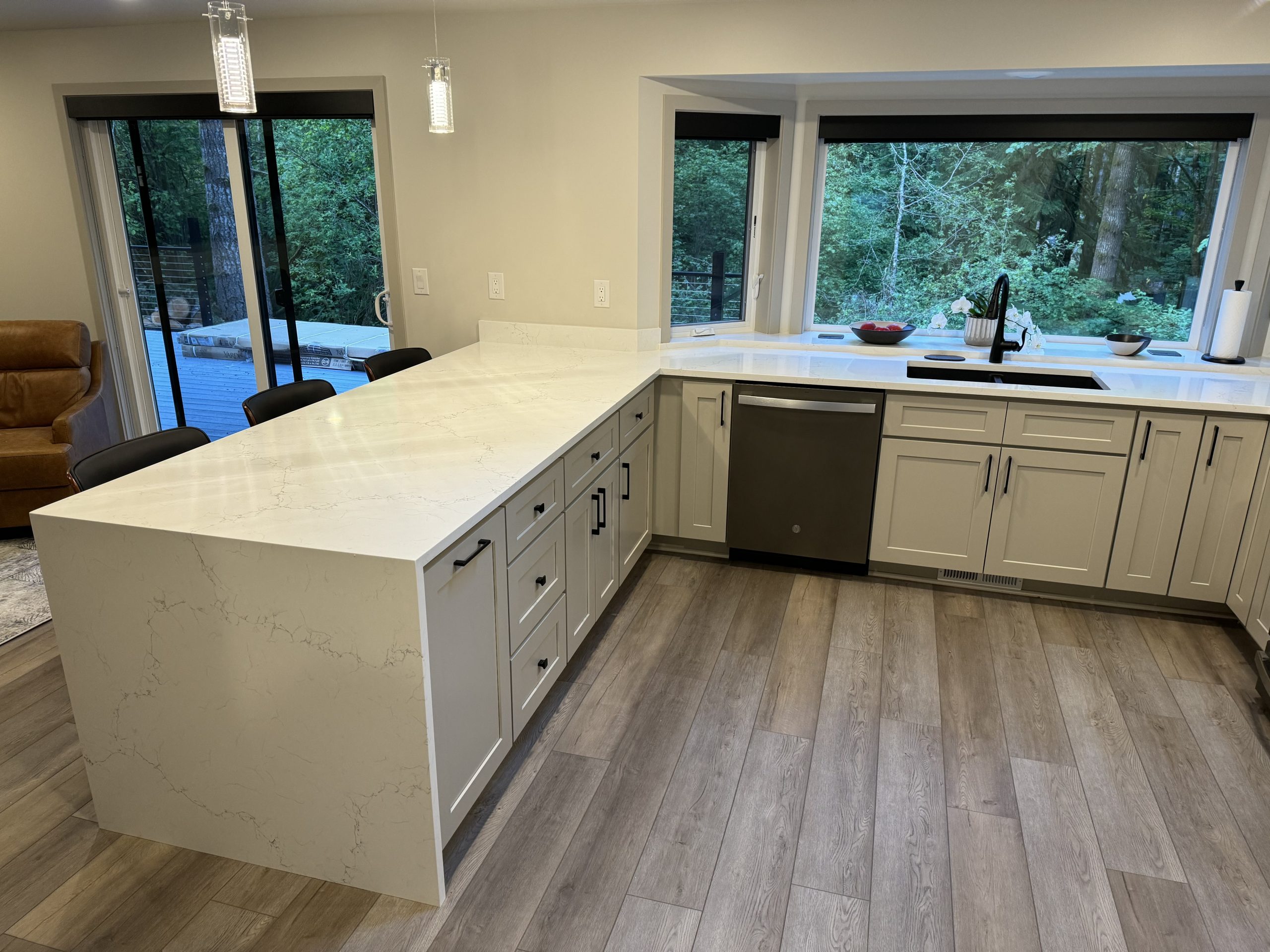 Shaker Sand project from 10 day kitchen remodel in Lacey, Washington