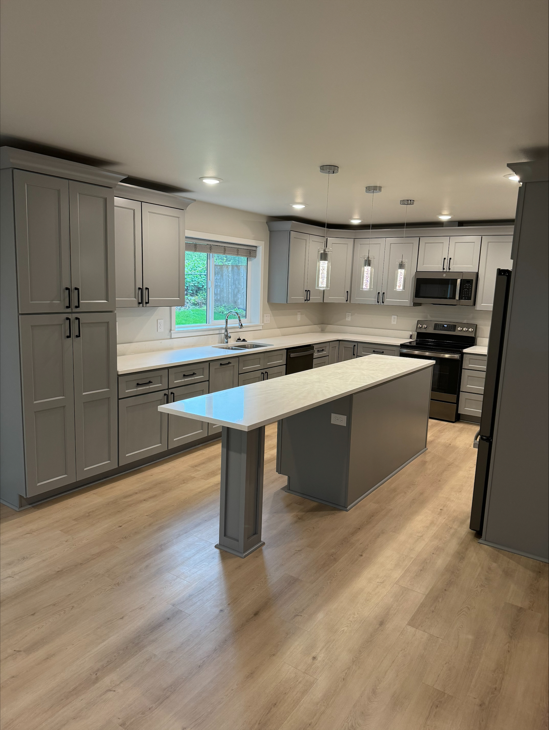 Brooklyn Grey project from 10 day kitchen remodel in Lacey, Washington