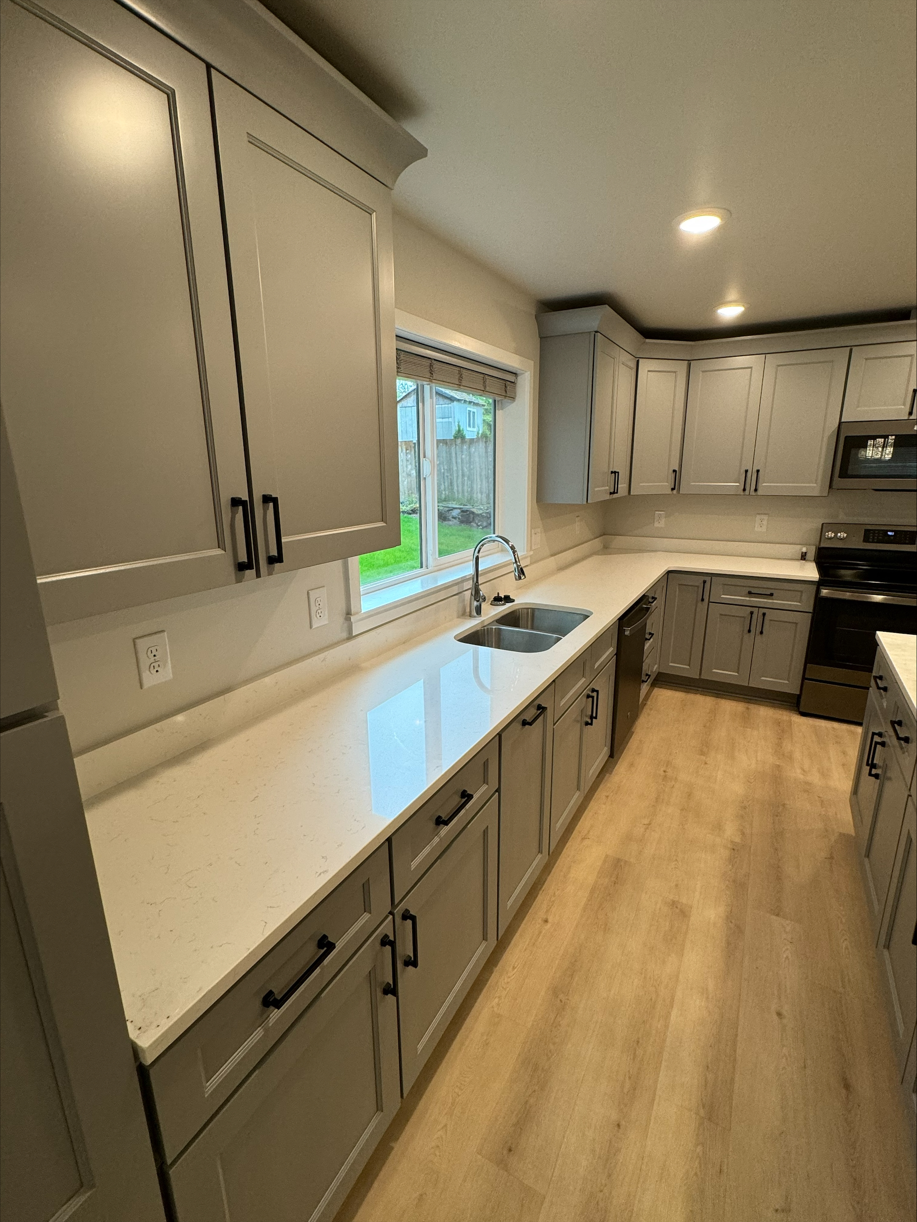 Brooklyn Grey project from 10 day kitchen remodel in Lacey, Washington